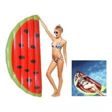 Salvavidas Sandia Gig Cama Inflable Flotador Alberca Playa