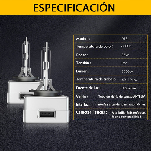 2 Focos Xenn D1s Para Bmw X3 2008-2010 35w 6000k Blanco Foto 5