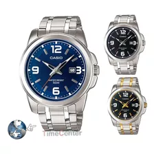 Reloj Casio Para Hombre Acero Inoxidable Wr 50m Mtp-1314d