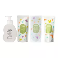 Mamae E Bebe Shampoo + Cond + Sabonete + Hidratante