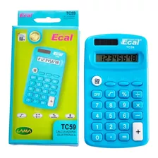 Calculad Escol Comercial Ecal Tc59/60 8 Díg Dual Pila Solar