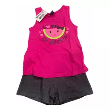 Conjunto Infantil Verão Menina Pipa Tam 4 Várias Estampas