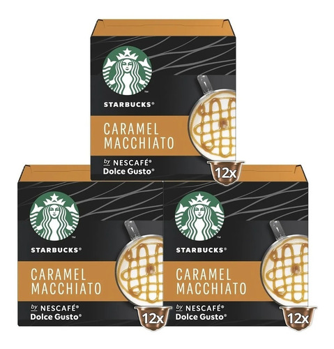 Cápsulas De Café Starbucks Caramel Macchiato X3 Cajas