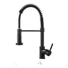 Llave Lavaplatos Negra Flexible - Acero Inoxidable Grifo 360