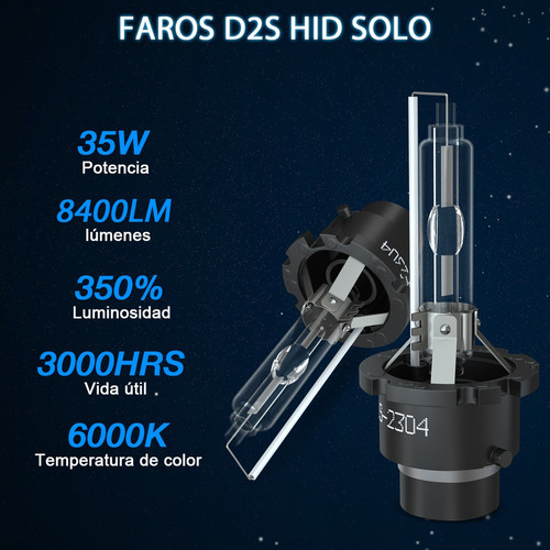D2s Hid Xenn Faro + 9006 Led Kit De Luz Antiniebla 6000k . Foto 4