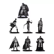 Dc Collectibles Batman - Mini Figura En Blanco Y Negro (7 U.