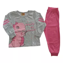 Pijama Infantil Longo Menina Tecido De Algodão