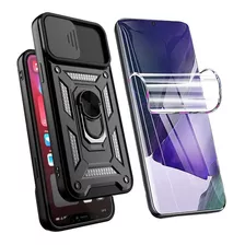 Carcasa + Hidrogel Para Galaxy A03s Military Camshield