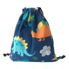 Mochila De Lona Con Cordón De Dibujos Animados Para Niños