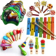 Kit Especial Instrumentos Musicais Infantis Montessorianos 