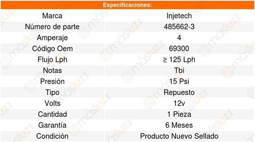 Repuesto Bomba Combustible Reliant 4cil 2.5l 86_89 8298180 Foto 2