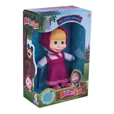 Boneca Masha Com Roupa De Pano Masha E O Urso Cotiplas Vinil