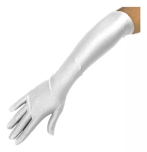 Tercera imagen para búsqueda de guantes blancos largos