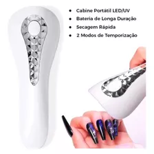 Mini Cabine Led Uv Portátil Secagem Unhas Gel Esmalte 18w Q5