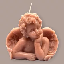 Zalaa Angel Candle - Vela De Cera De Soja Marrón De Color Ma