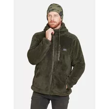 Poleron Classic Sherpa Fz Hombre Verde Militar Rip Curl