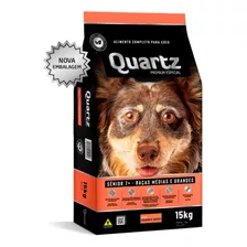 Ração Quartz Para Cães Sênior 7+ Médio/grande Frango 15kg