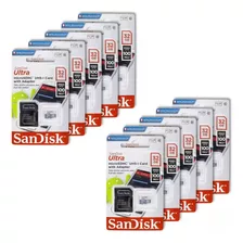 Kit 10 Cartões De Memória Sandisk 32gb Sdsqunb-032g-gn3ma