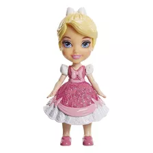 Boneca Mini Toddler Princesa Cinderela Vestido Rosa 1263