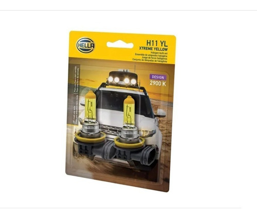 Focos Faros Luces Hella Amarillo Extremo H11 2900k 55w Foto 2