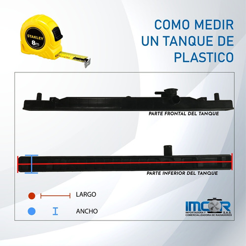 Tanque Radiador Para Daewoo Nubira 99 Izquierdo Foto 2