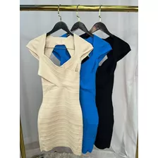 Vestido Modela O Corpo Curto Tricot Modal