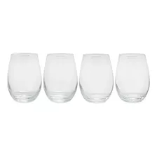 Vasos De Cristal Redondos Wayu Copas 580 Ml Color Transparente