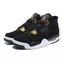 Tenis Jordan Retro 4 Hombre 50% Descuento Negra