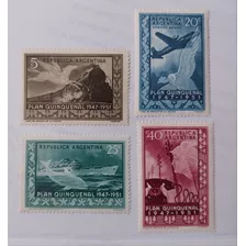 1951 Peron Plan Quinquenal - Argentina (serie Completa) Mint