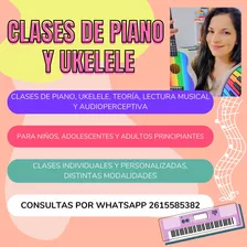 Clases De Piano Y Ukelele En Mendoza