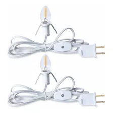 Cable Accesorio Con Una Bombilla De Luz Led, Cable Blanco De