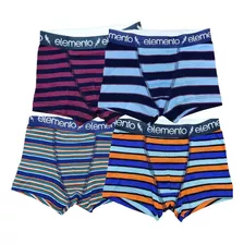 Pack 3 Boxers Infantiles Rayados Nene Niño Elemento Algodon 