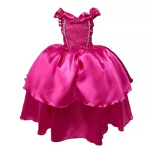 Vestido Festa Luxo Infantil Princesa Bela Adormecida 