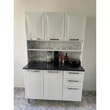 Kit Cozinha Itatiaia Branca Em Aço 6 Portas 2 Gavetas Regina