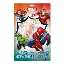 Meu Kit De Atividades Marvel, De Vários Autores. Editora Culturama, Capa Mole Em Português, 2021