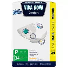 Fralda Geriátrica Vida Nova Confort Mega - 3 Pacotes