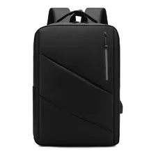 Mochila Casual Notebook 15 Dell Macbook Juvenil Impermeável Cor Preto Desenho Do Tecido Bolsa Slim Executiva Impermeável