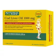 Natural Life Cod Liver Oil 1000mg Aceite Higado De Bacalao