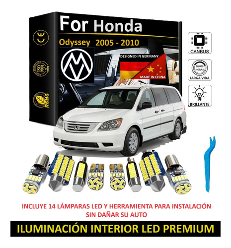 Kit Iluminacin Interior Premium Honda Odyssey 2005 - 2010 Foto 2