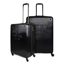 Pack 2 Maletas Donna Karan New Yorker M+l Negra Dkny