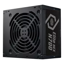 Fuente De Alimentación Cooler Master Elite Nex N700 Fr De 700 W, Mpw-7001-acan-b, Color Negro, 110 V/220 V