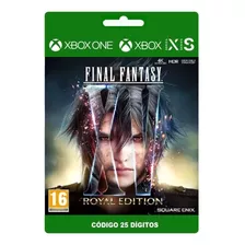 Final Fantasy Xv Royal Edition Xbox X|s E One - 25 Dígitos