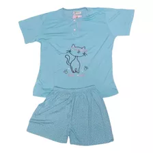 Pijama Mujer Verano Algodón 