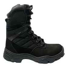 Bota Tactica Suela Antiperforacion Caña Alta Cuero Uniforme 