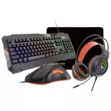 Combo Gamer Meetion Mt-c505 Teclado Mouse Mousepad Audiófono