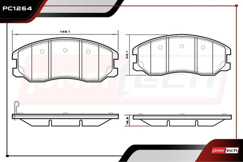 Balatas Delanteras Saturn Vue 2.4l 2008 2010 Foto 2