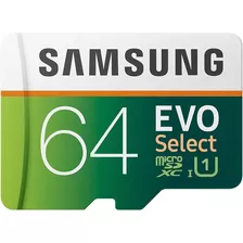 Memoria Samsung Micro Sd Evo Select 64gb 100mb/s C10 Fact A