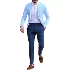 Blazer Slim Masculino 2 Botões Corte Italiano - Mega Oferta