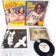 Revistas Lote Beatles E John Lennon Lp Compacto E Poster