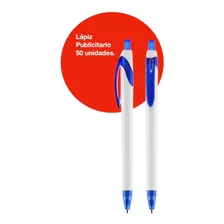 Lápiz Bolígrafo Promocional Standar Tinta Azul Pack 50 Unid 
